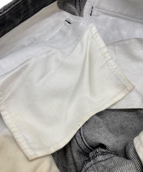 COMME des GARCONS HOMME PLUS（コムデギャルソンオムプリュス）COMME des GARCONS HOMME PLUS (コムデギャルソンオムプリュス) サイドラインクロップドデニムパンツ ブラック サイズ:Ｍの古着・服飾アイテム