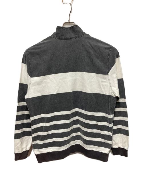 SUPREME（シュプリーム）SUPREME (シュプリーム) printed stripe half zip sweat グレー サイズ:Lの古着・服飾アイテム