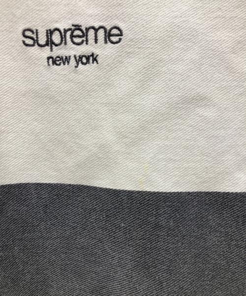SUPREME（シュプリーム）SUPREME (シュプリーム) printed stripe half zip sweat グレー サイズ:Lの古着・服飾アイテム
