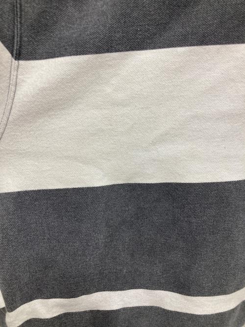 SUPREME（シュプリーム）SUPREME (シュプリーム) printed stripe half zip sweat グレー サイズ:Lの古着・服飾アイテム