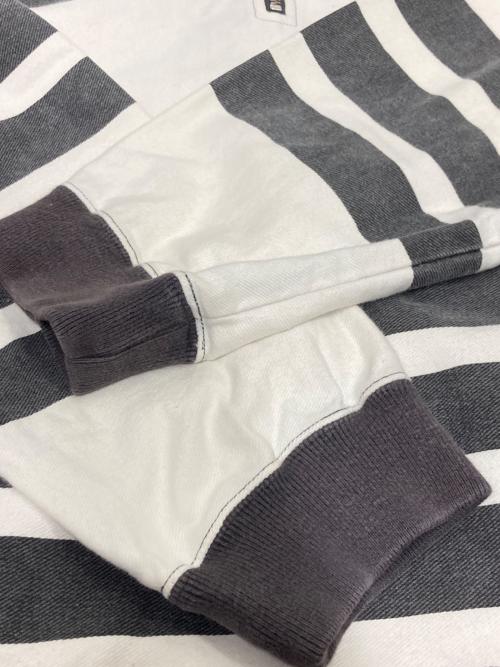 SUPREME（シュプリーム）SUPREME (シュプリーム) printed stripe half zip sweat グレー サイズ:Lの古着・服飾アイテム