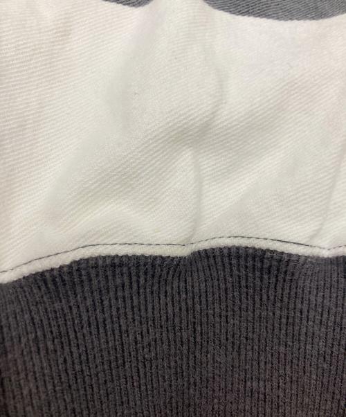 SUPREME（シュプリーム）SUPREME (シュプリーム) printed stripe half zip sweat グレー サイズ:Lの古着・服飾アイテム