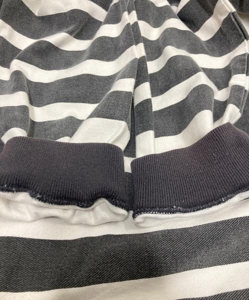 SUPREME（シュプリーム）SUPREME (シュプリーム) printed stripe half zip sweat グレー サイズ:Lの古着・服飾アイテム