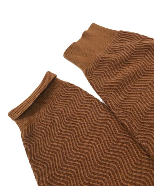 Dime（ダイム）Dime (ダイム) WAVE CABLE KNIT ブラウン サイズ:XLの古着・服飾アイテム