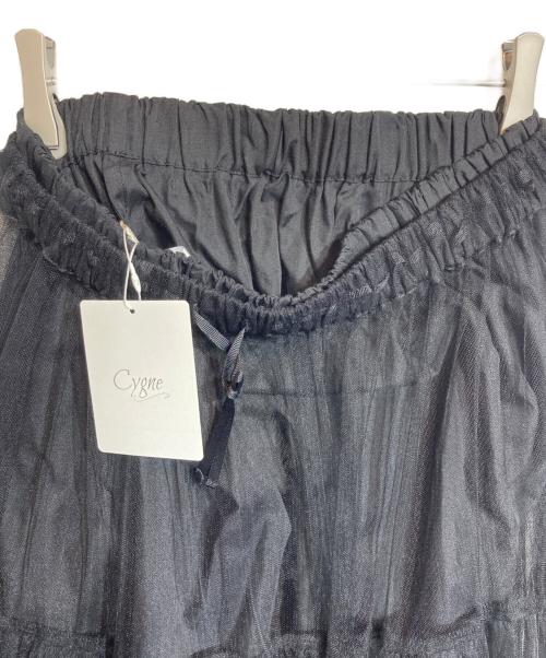cygne（シーニュ）cygne (シーニュ) チュールスカート ブラックの古着・服飾アイテム
