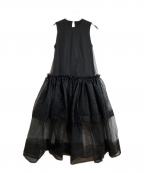 cygneシーニュ）の古着「チュールワンピース Didier」｜ブラック