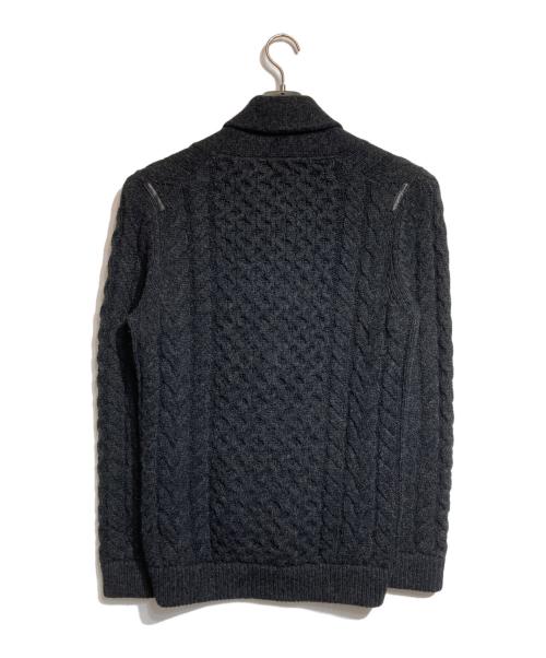 THE INOUE BROTHERS（イノウエブラザーズ）THE INOUE BROTHERS (イノウエブラザーズ) ケーブルニットカーディガン ブラック サイズ:Sの古着・服飾アイテム