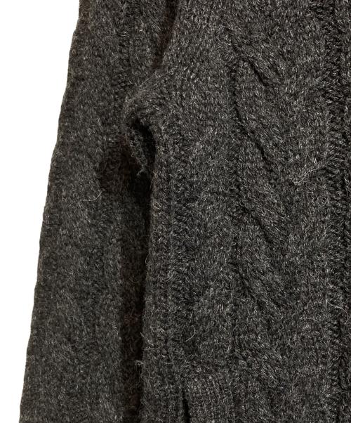 THE INOUE BROTHERS（イノウエブラザーズ）THE INOUE BROTHERS (イノウエブラザーズ) ケーブルニットカーディガン ブラック サイズ:Sの古着・服飾アイテム