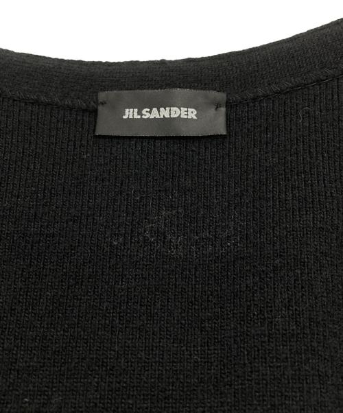 JIL SANDER（ジルサンダー）JIL SANDER (ジルサンダー) 断ち切りウールジレ ブラック サイズ:48の古着・服飾アイテム