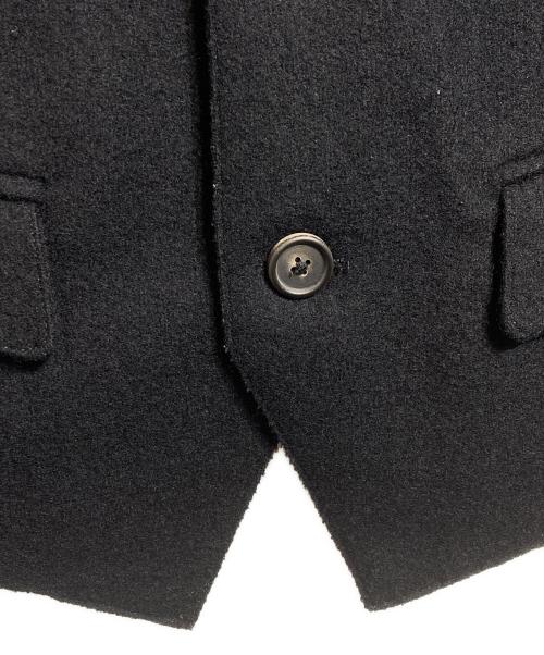 JIL SANDER（ジルサンダー）JIL SANDER (ジルサンダー) 断ち切りウールジレ ブラック サイズ:48の古着・服飾アイテム