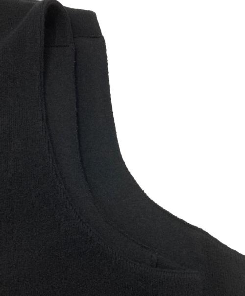 JIL SANDER（ジルサンダー）JIL SANDER (ジルサンダー) 断ち切りウールジレ ブラック サイズ:48の古着・服飾アイテム