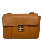 Chloeクロエ）の古着「エルシーチェーンショルダーバッグ」｜ブラウン