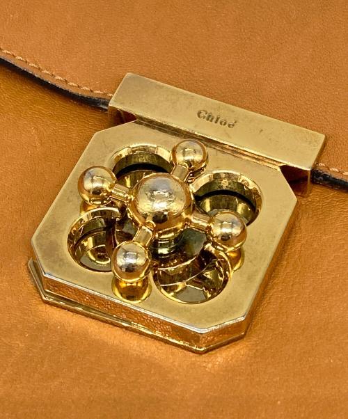 Chloe（クロエ）Chloe (クロエ) エルシーチェーンショルダーバッグ ブラウンの古着・服飾アイテム