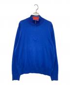 BROOKS BROTHERSブルックスブラザーズ）の古着「ハーフジップニット」｜ブルー