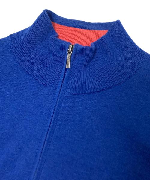 BROOKS BROTHERS（ブルックスブラザーズ）BROOKS BROTHERS (ブルックスブラザーズ) ハーフジップニット ブルー サイズ:Mの古着・服飾アイテム