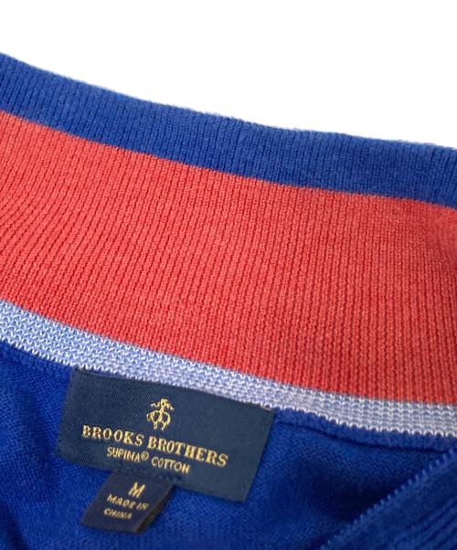 BROOKS BROTHERS（ブルックスブラザーズ）BROOKS BROTHERS (ブルックスブラザーズ) ハーフジップニット ブルー サイズ:Mの古着・服飾アイテム
