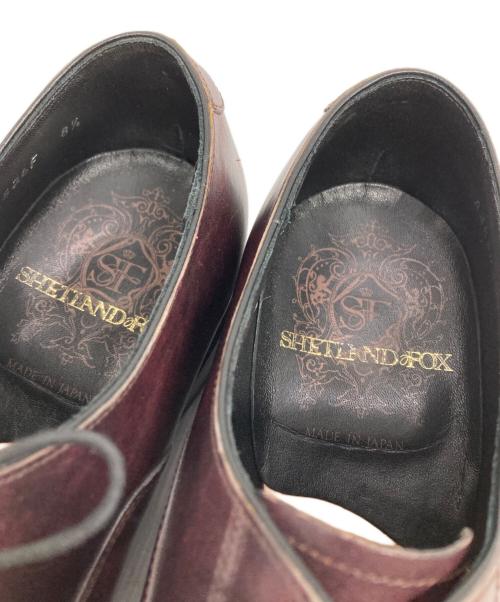 SHETLAND FOX（シェットランドフォックス）SHETLAND FOX (シェットランドフォックス) ストレートチップシューズ パープル サイズ:8・1/2の古着・服飾アイテム