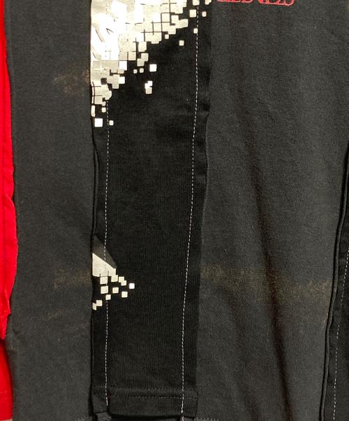 DISCOVERED（ディスカバード）DISCOVERED (ディスカバード) beast RE-MAKE S/S TEE TYPE2 ブラック×レッド サイズ:OSの古着・服飾アイテム