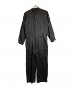 nest Robeネストローブ）の古着「リネンコットンツイルオールインワン」｜ブラック