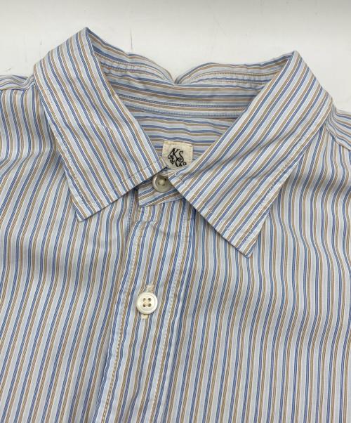 KAPTAIN SUNSHINE（キャプテンサンシャイン）KAPTAIN SUNSHINE (キャプテンサンシャイン) Regullar Collar Shirt L/S ブルー サイズ:38の古着・服飾アイテム