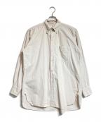 KAPTAIN SUNSHINEキャプテンサンシャイン）の古着「Big Button-down Shirt」｜ベージュ
