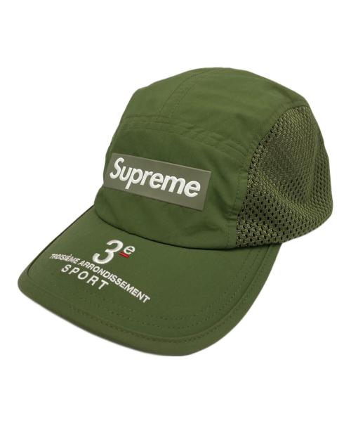 SUPREME（シュプリーム）SUPREME (シュプリーム) Mesh Side Panel Camp Cap グリーン サイズ:ONESIZE（58cm）の古着・服飾アイテム