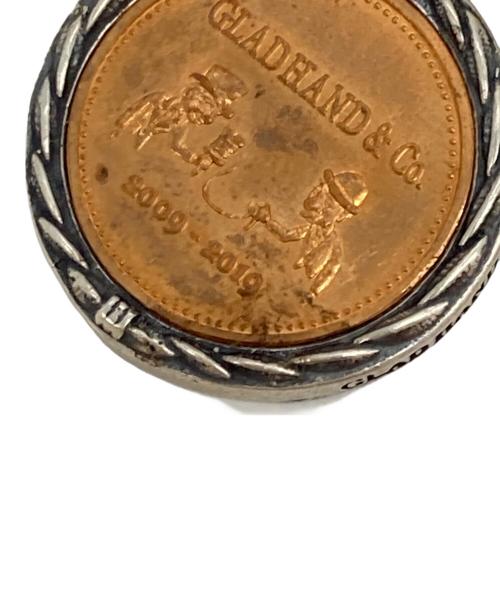 GLAD HAND（グラッドハンド）GLAD HAND (グラッドハンド) Medal Charm ネックレス シルバー×ブラウンの古着・服飾アイテム