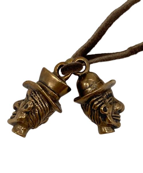 GLAD HAND（グラッドハンド）GLAD HAND (グラッドハンド) ブラザーズチャームレザーネックレス ブラウンの古着・服飾アイテム