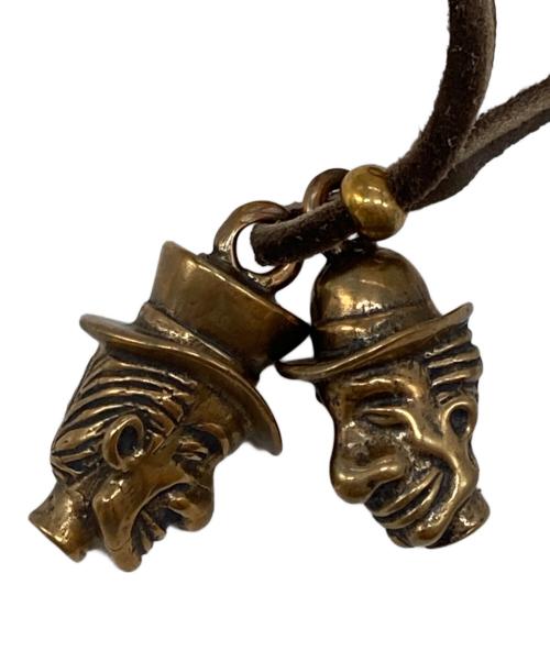 GLAD HAND（グラッドハンド）GLAD HAND (グラッドハンド) ブラザーズチャームレザーネックレス ブラウンの古着・服飾アイテム