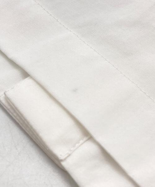 STUDIO NICHOLSON（スタジオ ニコルソン）STUDIO NICHOLSON (スタジオ ニコルソン) CASCO powder cotton bowling pleat collarless shirt ホワイト サイズ:XSの古着・服飾アイテム