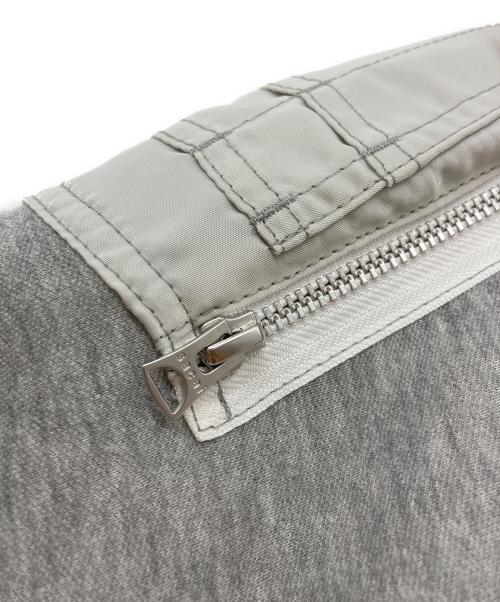 sacai（サカイ）sacai (サカイ) Sponge Sweat MA-1 Pullover グレー サイズ:1の古着・服飾アイテム