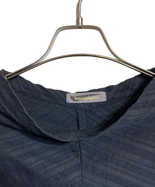ISSEY MIYAKE（イッセイミヤケ）ISSEY MIYAKE (イッセイミヤケ) 変形チュニックカットソー ブラック サイズ:Mの古着・服飾アイテム