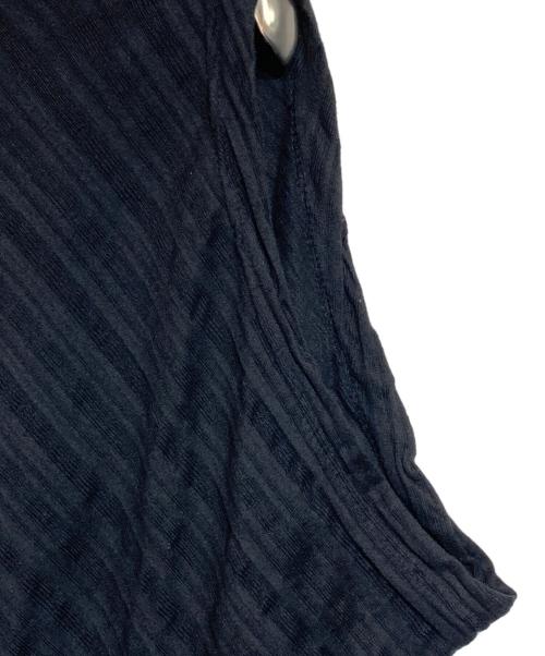 ISSEY MIYAKE（イッセイミヤケ）ISSEY MIYAKE (イッセイミヤケ) 変形チュニックカットソー ブラック サイズ:Mの古着・服飾アイテム