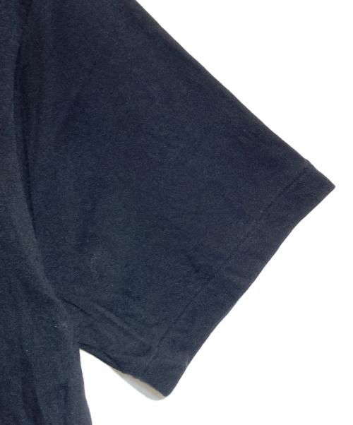 Yohji Yamamoto pour homme（ヨウジヤマモト プールオム）Yohji Yamamoto pour homme (ヨウジヤマモト プールオム) テーププリントクルーネックTシャツ ブラック サイズ:3の古着・服飾アイテム