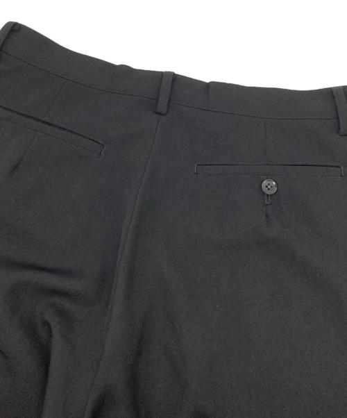 Yohji Yamamoto pour homme（ヨウジヤマモト プールオム）Yohji Yamamoto pour homme (ヨウジヤマモト プールオム) ウールギャバジンストレートパンツ ブラック サイズ:4の古着・服飾アイテム