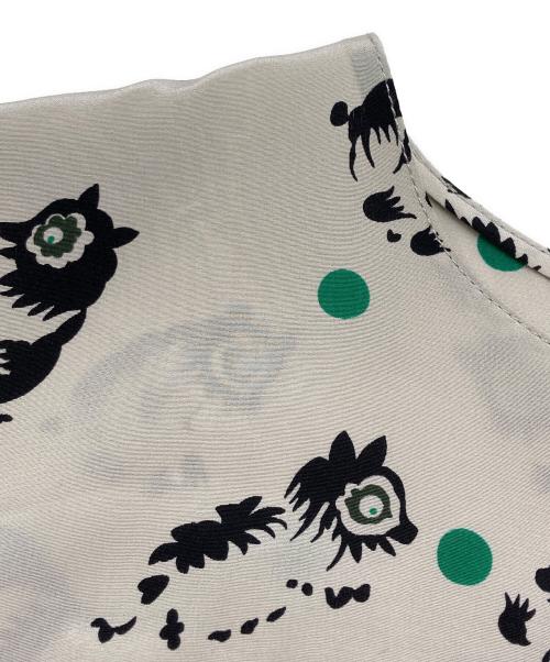 MARNI（マルニ）MARNI (マルニ) 総柄ワンピース グレー サイズ:40の古着・服飾アイテム