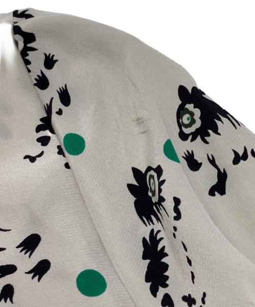 MARNI（マルニ）MARNI (マルニ) 総柄ワンピース グレー サイズ:40の古着・服飾アイテム