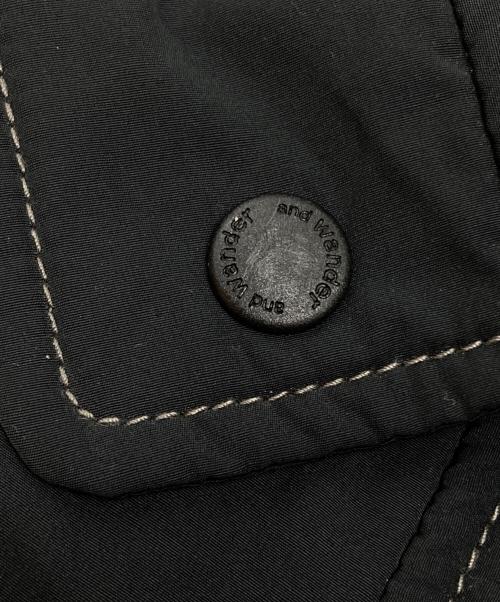 and wander（アンドワンダー）and wander (アンドワンダー) T/C alpha shirt jacket ブラック サイズ:3の古着・服飾アイテム