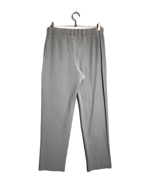 HOMME PLISSE ISSEY MIYAKE（オム プリッセ イッセイ ミヤケ）HOMME PLISSE ISSEY MIYAKE (オムプリッセ イッセイ ミヤケ) ベーシックプリーツパンツ グレー サイズ:3の古着・服飾アイテム