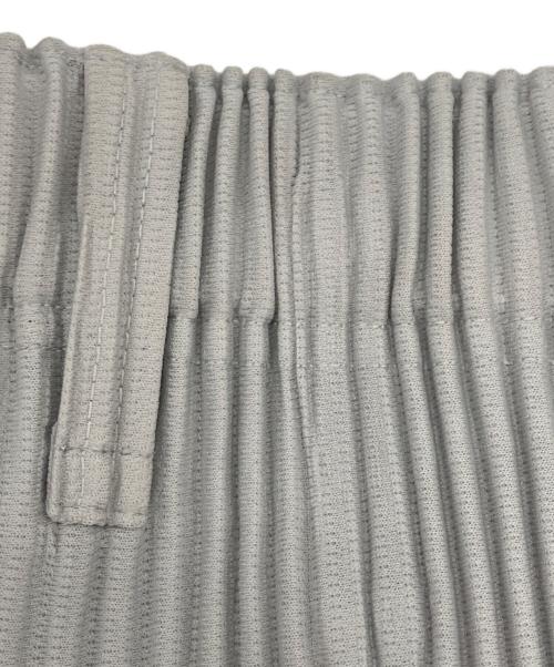 HOMME PLISSE ISSEY MIYAKE（オム プリッセ イッセイ ミヤケ）HOMME PLISSE ISSEY MIYAKE (オムプリッセ イッセイ ミヤケ) ベーシックプリーツパンツ グレー サイズ:3の古着・服飾アイテム