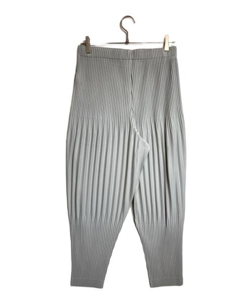 HOMME PLISSE ISSEY MIYAKE（オム プリッセ イッセイ ミヤケ）HOMME PLISSE ISSEY MIYAKE (オムプリッセ イッセイ ミヤケ) 消しプリーツパンツ グレー サイズ:3の古着・服飾アイテム