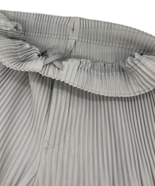 HOMME PLISSE ISSEY MIYAKE（オム プリッセ イッセイ ミヤケ）HOMME PLISSE ISSEY MIYAKE (オムプリッセ イッセイ ミヤケ) 消しプリーツパンツ グレー サイズ:3の古着・服飾アイテム