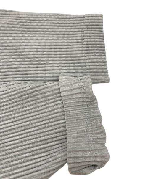 HOMME PLISSE ISSEY MIYAKE（オム プリッセ イッセイ ミヤケ）HOMME PLISSE ISSEY MIYAKE (オムプリッセ イッセイ ミヤケ) 消しプリーツパンツ グレー サイズ:3の古着・服飾アイテム