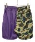 A BATHING APE (ア ベイシング エイプ) 1st Camo Shark Beach Pants パープルオリーブ サイズ:M：7000円