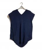 Maison Margielaメゾンマルジェラ）の古着「カシミヤ混スリットニットベスト」｜ネイビー