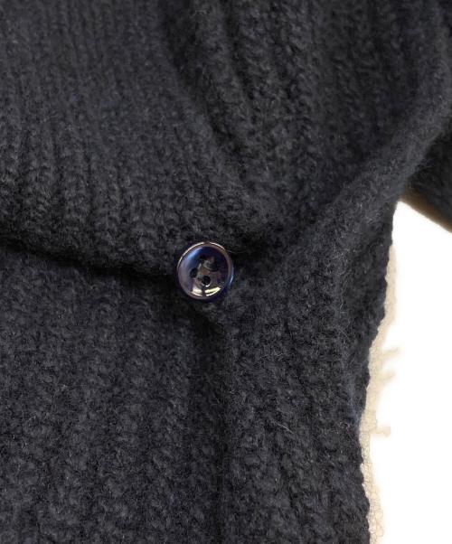 Maison Margiela（メゾンマルジェラ）Maison Margiela (メゾンマルジェラ) カシミヤ混スリットニットベスト ネイビー サイズ:Lの古着・服飾アイテム