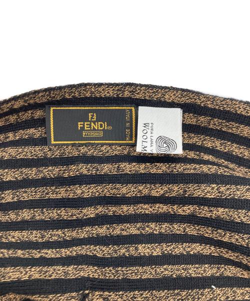 FENDI（フェンディ）FENDI (フェンディ) ズッカ柄マフラー ブラウン サイズ:なしの古着・服飾アイテム