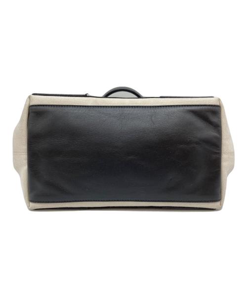 BALENCIAGA（バレンシアガ）BALENCIAGA (バレンシアガ) ネイビーカバスSトート ホワイトの古着・服飾アイテム