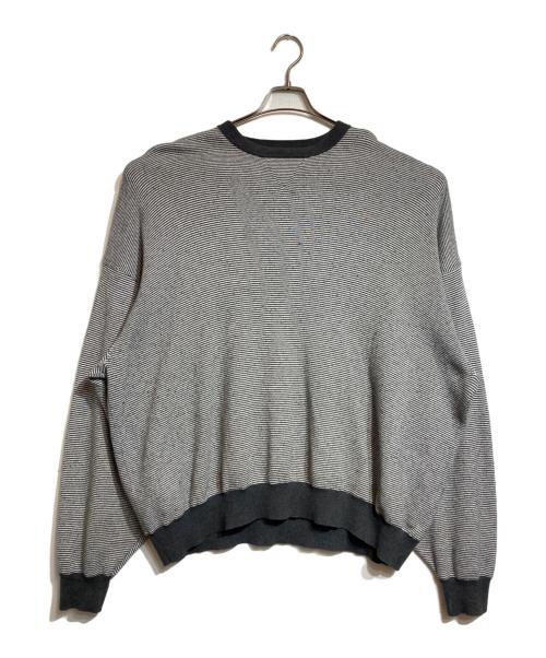 CABAN（キャバン）CABaN (キャバン) ボーダーニット グレー サイズ:XLの古着・服飾アイテム