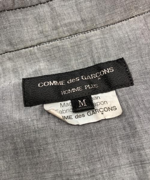 COMME des GARCONS HOMME PLUS（コムデギャルソンオムプリュス）COMME des GARCONS HOMME PLUS (コムデギャルソンオムプリュス) 袖切り替えシャツ グレー サイズ:Mの古着・服飾アイテム